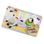 画像1: メッセージカード　Sweets deco　ナチュラルミント (1)