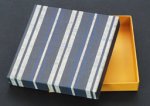 画像2: 会津木綿柄貼り箱〈折り紙入〉 濃藍 (2)