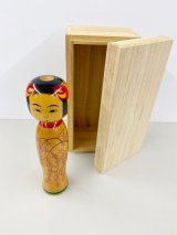 伝統的な木製こけし 約30cm 伝統的な木製こけし 約30cm
