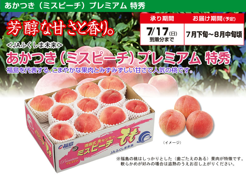 承り期間7月17日(日)まで/お届け期間(予定)7月下旬〜8月中旬